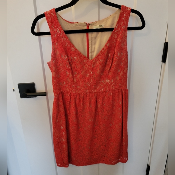 Shoshanna Red Phoenix Dress Size 4 - Picture 3 of 4